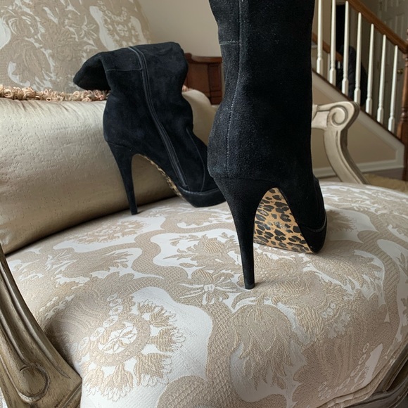 Colin Stuart suede platform boots - Picture 2 of 7